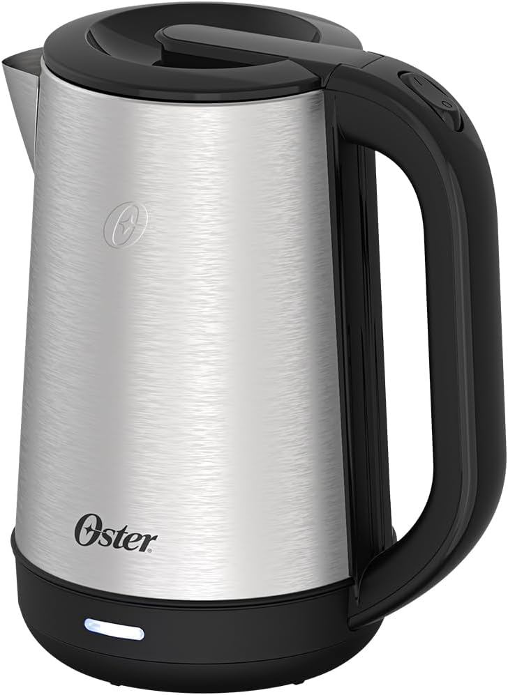 Imagem do produto em promoção: Chaleira Elétrica Oster Inox 2L - Base Antiderrapante e Desligamento Automático