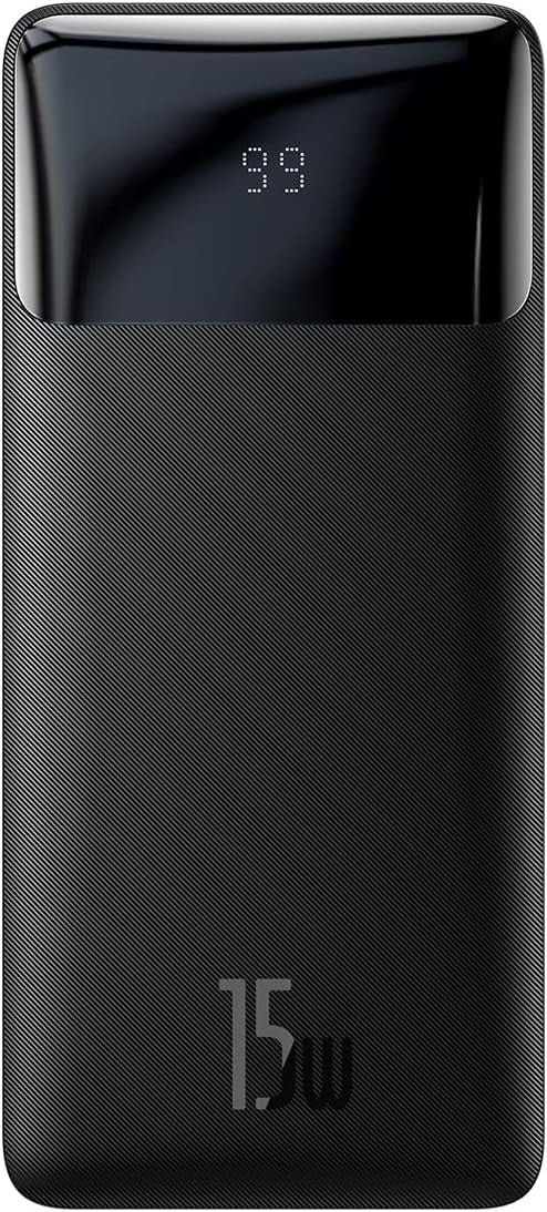 Imagem do produto em promoção: Carregador Portátil Baseus Bipow Digital Display Power Bank 30000mAh 15W Preto,modelo PPBD30
