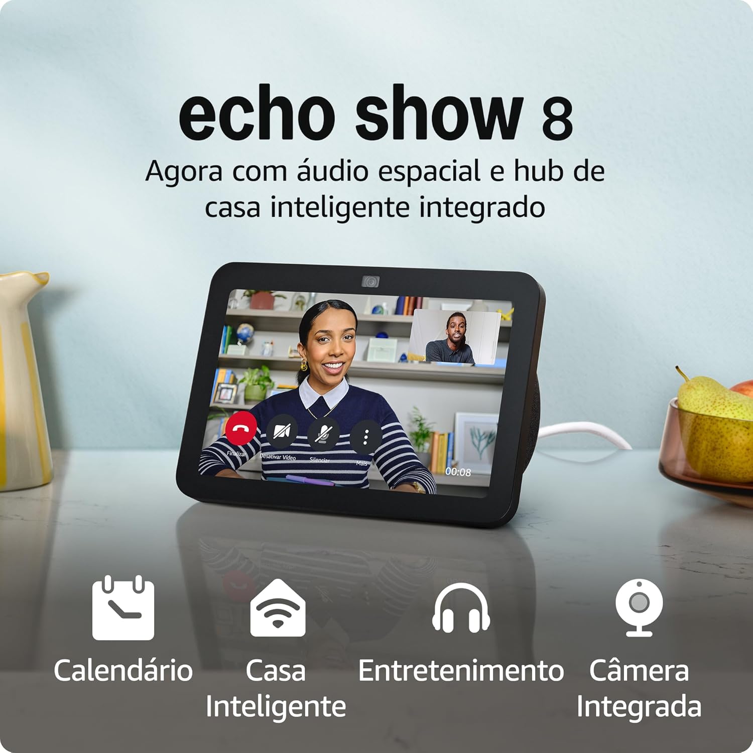 Imagem do produto em promoção: Echo Show 8 (3ª geração) Alexa | VALOR NO PIX