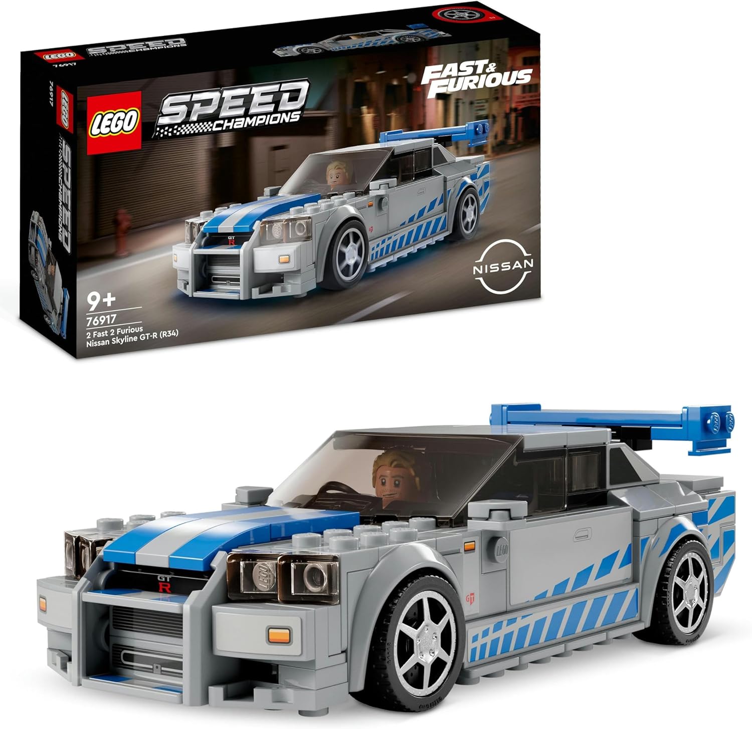 Imagem do produto em promoção: LEGO Speed Champions Nissan Skyline GT-R (R34) de 2 Fast 2 Furious 76917 (319 Peças)